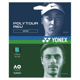 YONEX PolyTour REV Tennis String Set (16L, Mint)
